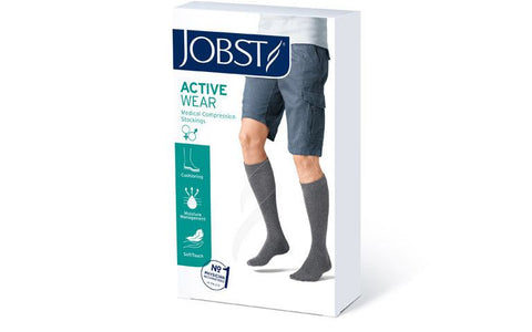 Graduated compression knee-high stockings