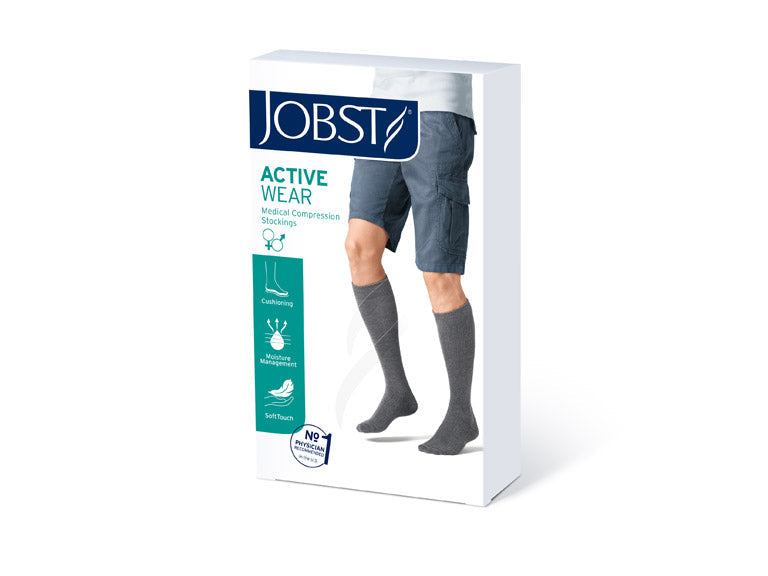 Graduated compression knee-high stockings