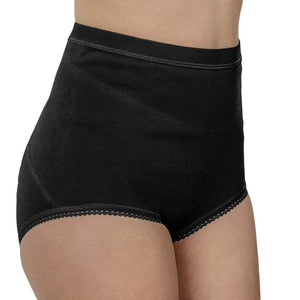 COMPRESSION PANTY - Model # 673 in black for postpartum and post-surgery support.