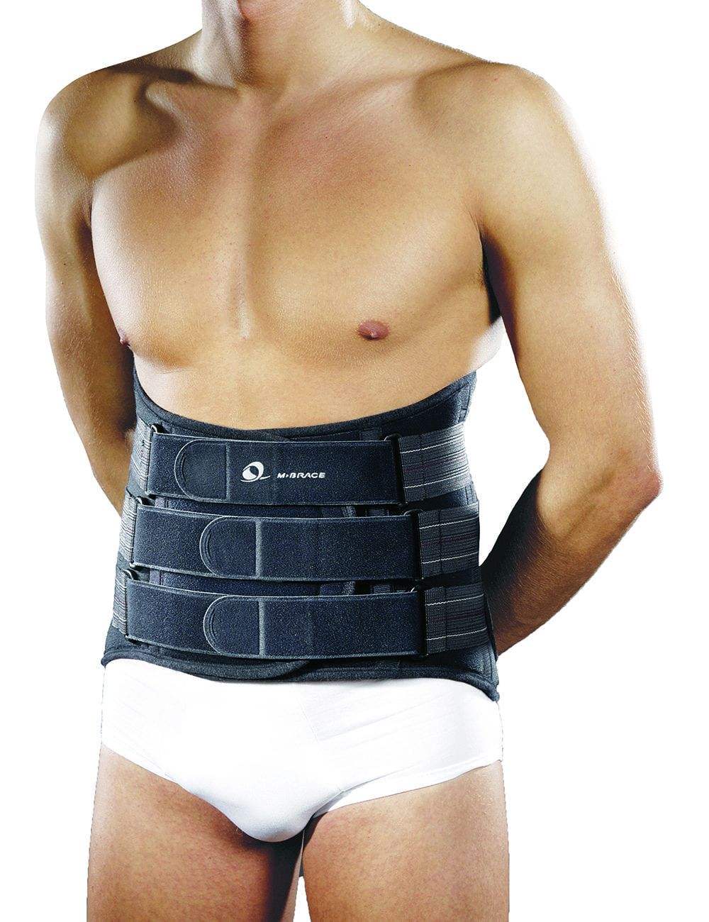M-Brace M-Spine LSO back support brace for lumbar and thoracic stabilization.