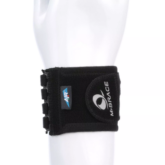 M-Brace Wrist Support for light traumas and sports rehab, breathable and neoprene-free.